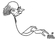 Al Hirschfeld drawing